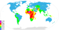 Fertility rate world map 2