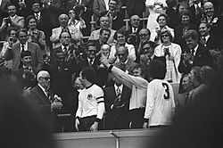 Archivo:Finale wereldkampioenschap voetbal 1974 in Munchen, West Duitsland tegen Nederla, Bestanddeelnr 927-3101