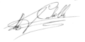 Firma de Antonio Cubillo