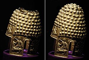 Archivo:Helmet of Cotofenesti - Graphical Reconstruction by Radu Oltean