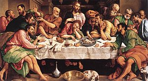 Archivo:Jacopo Bassano Last Supper 1542