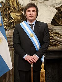 Archivo:Javier Milei en el Salón Blanco 2 (cropped)