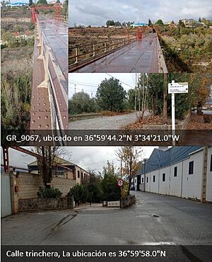 Archivo:Jigues entradas al puente de lata de Dúrcal