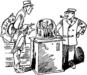 Archivo:Kharms and Oleynikov (caricature)