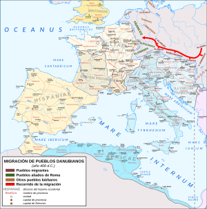 Archivo:Mapa Imperio Occidental (migración año 406)