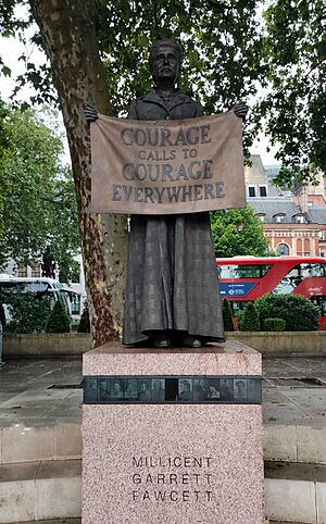 Archivo:Millicent Garrett Fawcett (Parliament Square, Londres)