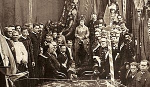 Archivo:Missa campal celebrada em ação de graças pela Abolição da Escravatura no Brasil, 1888 - Corte