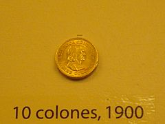 Archivo:Moneda de 10 colones costarricenses. 1900