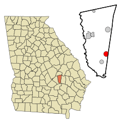 Montgomery County Georgia Incorporated and Unincorporated areas Alston Highlighted.svg