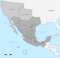 Political divisions of Mexico 1836 (location map scheme).svg