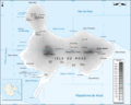 Ross Island Mapa topografico ESP