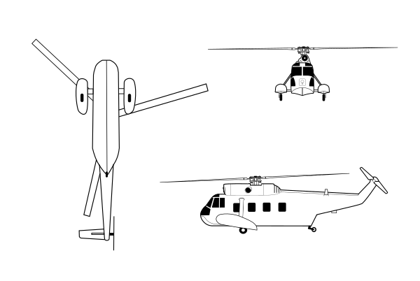 Sikorsky HH-52 Seaguard Line Drawing.svg