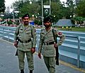 Soldiers at Wagah border
