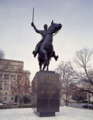 Statue of south american liberator simon bolivar