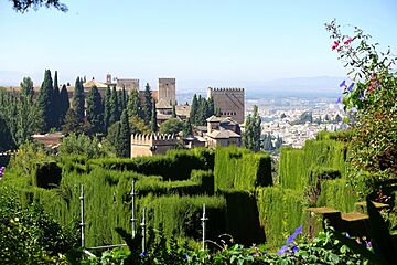 View of Alhambra from Generalife - Granada, Spain - DSC07872