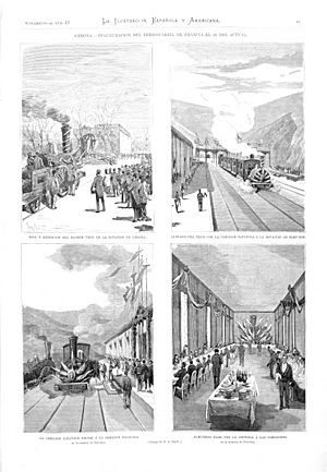 Archivo:1878-01-30, La Ilustración Española y Americana, Gerona, Inauguración del ferro-carril de Francia el 20 del actual, A. Rigalt