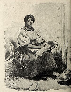 Archivo:1898-12-10, Blanco y Negro, Creaciones femeninas.—La ilustre fregona (cropped)