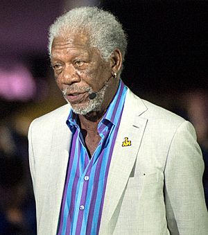 Academy Award-winning actor Morgan Freeman narrates for the opening ceremony (26904746425) (cropped).jpg