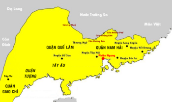 Archivo:Bản đồ các quận phía Đông Bắc nước Nam Việt