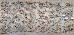 Archivo:Battle-of-Nagashino-Map-Folding-Screen-1575