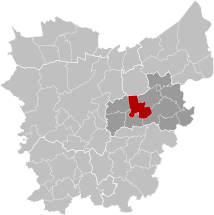 Berlare East-Flanders Belgium Map.svg