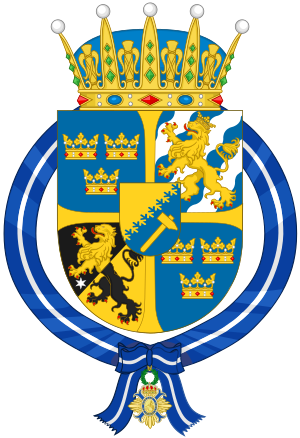 Archivo:Coat of Arms of Prince Daniel of Sweden (Spanish Order of the Civil Merit)