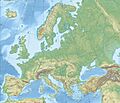 Europe relief laea location map