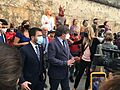Expectació mediàtica al voltant de Carles Puigdemont durant l'Aplec Internacional de l'Alguer del 25 al 27 de setembre del 2021 foto03