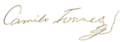 Firma de Camilo Torres Tenorio
