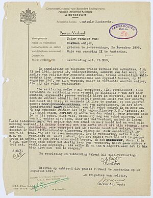 Archivo:Hannie Schaft - verhoor Maarten Kuiper