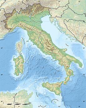 Etna ubicada en Italia