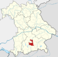 Locator map M in Bavaria