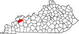 Map of Kentucky highlighting Webster County.svg