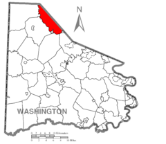Map of Robinson Township, Washington County, Pennsylvania Highlighted.png