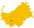 Map of comune of Bessude (province of Sassari, region Sardinia, Italy) - 2016