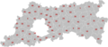 Municipalities Flemish-Brabant Belgium Map - Number