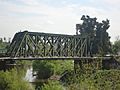 Railway bridge over the Reconquista River in Paso del Rey