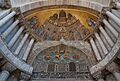 San Alipio facade door of Saint Mark's Basilica of Venice