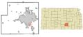 Sedgwick County Kansas Incorporated and Unincorporated areas Oaklawn-Sunview Highlighted