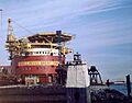 Shell - Esso Brent Spar under construction (1975)