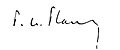 Signature de Pierre-Étienne Flandin - Archives nationales (France)