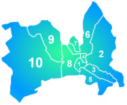 Archivo:Skopje administrative division numbered1