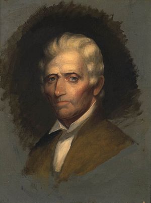 Archivo:Unfinished portrait of Daniel Boone by Chester Harding 1820