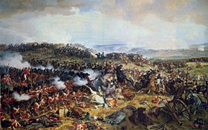 Archivo:Charge of the French Cuirassiers at Waterloo