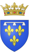 Coat of arms of Gaston, Duke of Orléans.png
