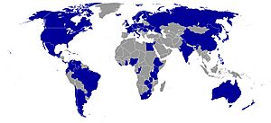 Archivo:Countries that preacher Billy Graham visited for his crusades