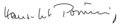Hans-Gert Pöttering signature