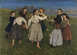 Archivo:Hans Thoma - Kinderreigen (1872)