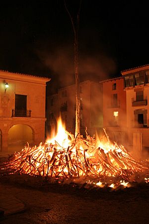 Archivo:Hoguera en Castelserás - panoramio - jnerin (14)