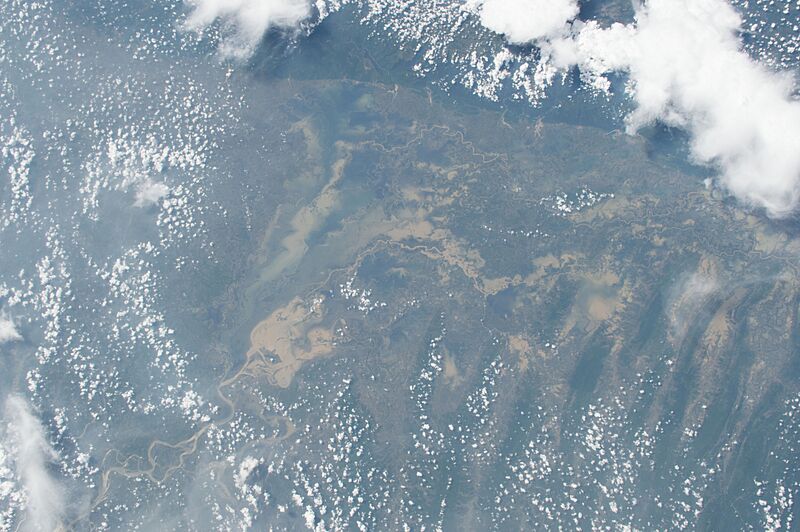 ISS052-E-587 - View of Bangladesh